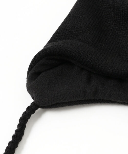 BEAMS（ビームス）の「BEAMS / イヤーフラップ ワッチキャップ（ニットキャップ/ビーニー・メンズ・ブラック/グリーン/パープル・ONE SIZE）」の4枚目の写真