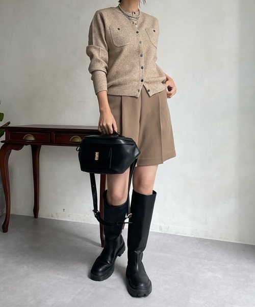 DouDou（ドゥドゥ）の「NEWカルゼショートパンツ（その他パンツ・レディース・ブラック/キャメル/グレー・FREE）」の14枚目の写真