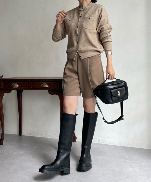 DouDou（ドゥドゥ）の「NEWカルゼショートパンツ（その他パンツ・レディース・ブラック/キャメル/グレー・FREE）」の15枚目の写真