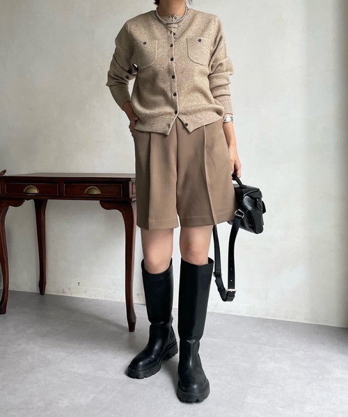 DouDou（ドゥドゥ）の「NEWカルゼショートパンツ（その他パンツ・レディース・ブラック/キャメル/グレー・FREE）」の16枚目の写真