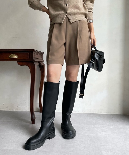 DouDou（ドゥドゥ）の「NEWカルゼショートパンツ（その他パンツ・レディース・ブラック/キャメル/グレー・FREE）」の19枚目の写真