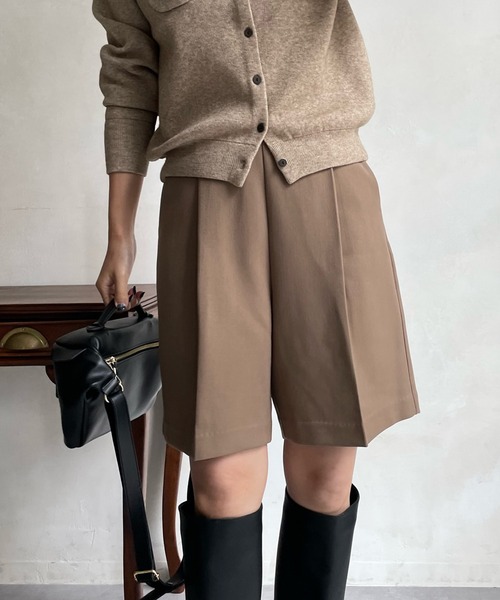 DouDou（ドゥドゥ）の「NEWカルゼショートパンツ（その他パンツ・レディース・ブラック/キャメル/グレー・FREE）」の18枚目の写真