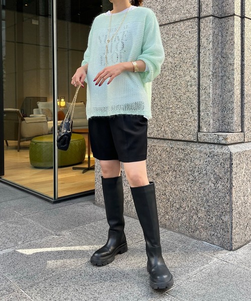 DouDou（ドゥドゥ）の「NEWカルゼショートパンツ（その他パンツ・レディース・ブラック/キャメル/グレー・FREE）」の4枚目の写真