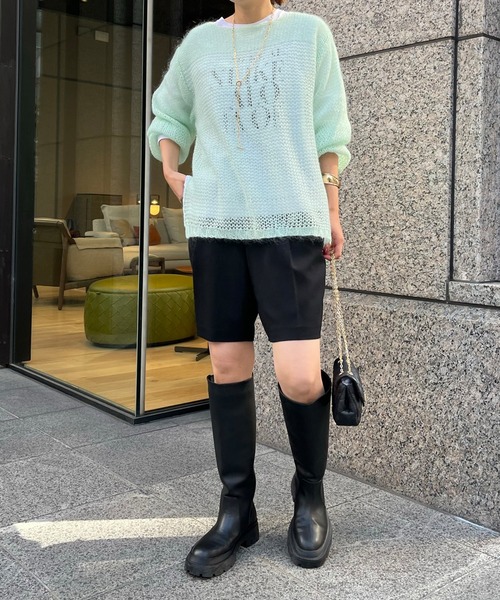 DouDou（ドゥドゥ）の「NEWカルゼショートパンツ（その他パンツ・レディース・ブラック/キャメル/グレー・FREE）」の6枚目の写真