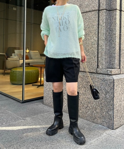 DouDou（ドゥドゥ）の「NEWカルゼショートパンツ（その他パンツ・レディース・ブラック/キャメル/グレー・FREE）」の7枚目の写真