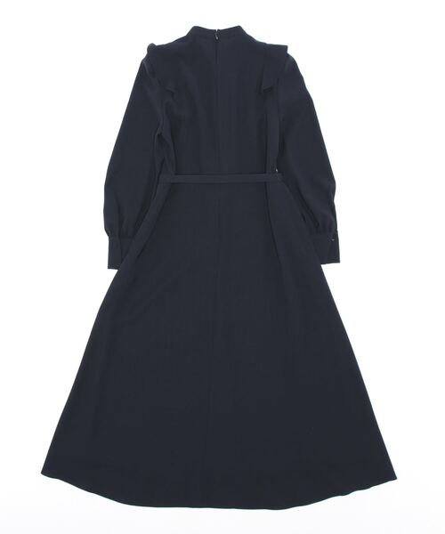 allureville(アルアバイル)の「ツイルサイドフリルロングスリーブワンピース(ワンピース・レディース・ベージュ/ネイビー/レッド・2)」の4枚目の写真