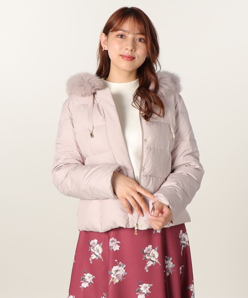 LAISSE PASSE（レッセパッセ）の「フード付きショートダウンコート  