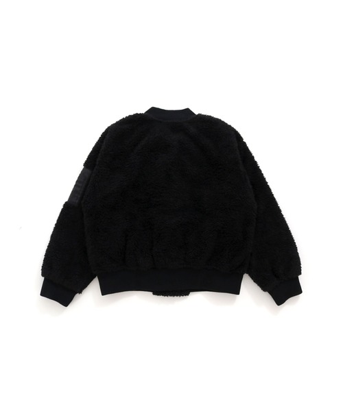 JENNI love（ジェニィラブ）の「防風ボアブルゾン（ブルゾン・キッズ・ベージュ/ブラック/ラベンダー・150cm/160cm/130cm/140cm）」の9枚目の写真