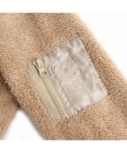 JENNI love（ジェニィラブ）の「防風ボアブルゾン（ブルゾン・キッズ・ベージュ/ブラック/ラベンダー・150cm/160cm/130cm/140cm）」の18枚目の写真