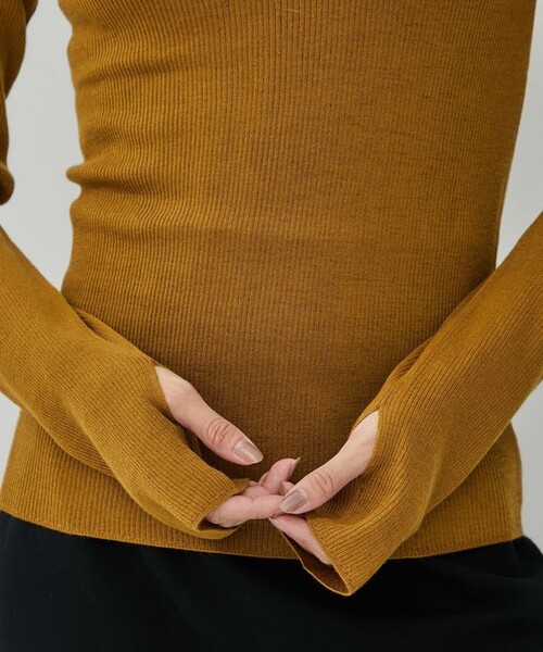 city（シティ）の「【CITY】ピュアカシミヤウォッシャブルニット［洗える］（ニット/セーター・レディース・ブラック/ブルー/アイボリー/マスタード・FREE）」の14枚目の写真
