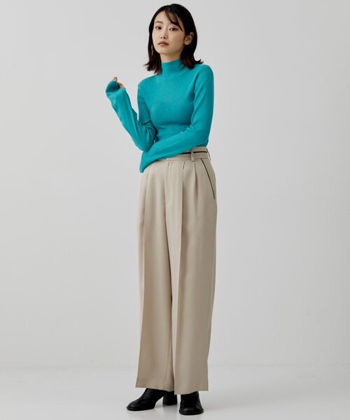 city（シティ）の「【CITY】ピュアカシミヤウォッシャブルニット［洗える］（ニット/セーター・レディース・ブラック/ブルー/アイボリー/マスタード・FREE）」の9枚目の写真