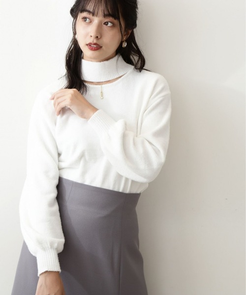 PROPORTION BODY DRESSING（プロポーションボディドレッシング）の「2Wayミニフェザーチェーンニット / 1212270027（ニット/セーター・レディース・ブラウン/ライトグリーン/ホワイト系その他・SMALL/MEDIUM）」の11枚目の写真