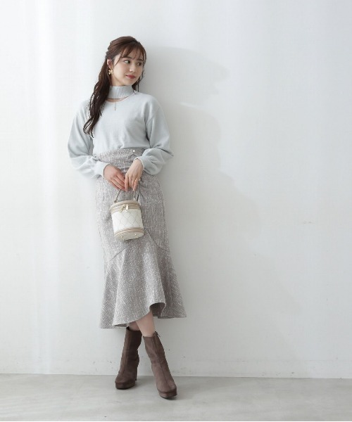 PROPORTION BODY DRESSING（プロポーションボディドレッシング）の「2Wayミニフェザーチェーンニット / 1212270027（ニット/セーター・レディース・ブラウン/ライトグリーン/ホワイト系その他・SMALL/MEDIUM）」の14枚目の写真