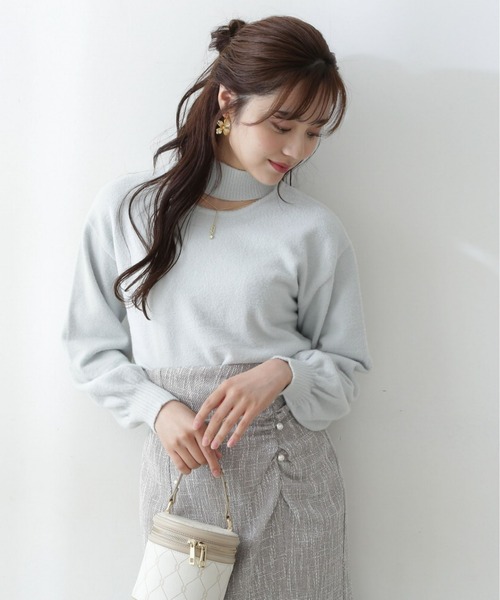 PROPORTION BODY DRESSING（プロポーションボディドレッシング）の「2Wayミニフェザーチェーンニット / 1212270027（ニット/セーター・レディース・ブラウン/ライトグリーン/ホワイト系その他・SMALL/MEDIUM）」の16枚目の写真