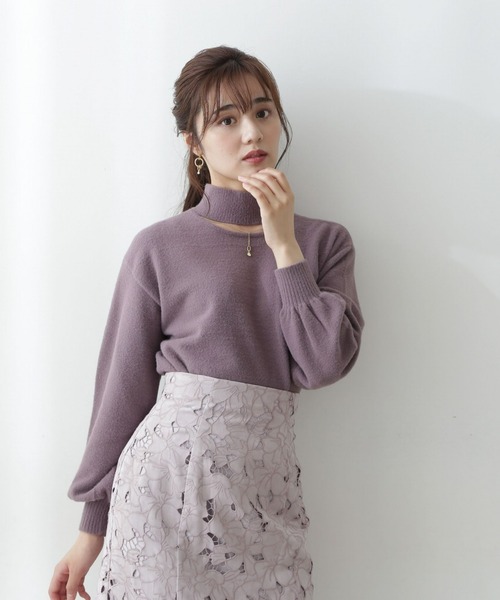 PROPORTION BODY DRESSING（プロポーションボディドレッシング）の「2Wayミニフェザーチェーンニット / 1212270027（ニット/セーター・レディース・ブラウン/ライトグリーン/ホワイト系その他・SMALL/MEDIUM）」の18枚目の写真