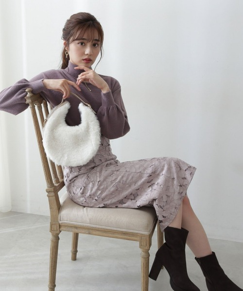 PROPORTION BODY DRESSING（プロポーションボディドレッシング）の「2Wayミニフェザーチェーンニット / 1212270027（ニット/セーター・レディース・ブラウン/ライトグリーン/ホワイト系その他・SMALL/MEDIUM）」の5枚目の写真