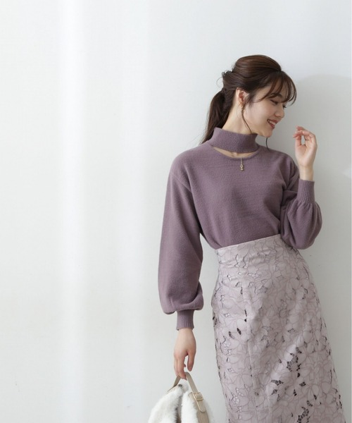 PROPORTION BODY DRESSING（プロポーションボディドレッシング）の「2Wayミニフェザーチェーンニット / 1212270027（ニット/セーター・レディース・ブラウン/ライトグリーン/ホワイト系その他・SMALL/MEDIUM）」の12枚目の写真