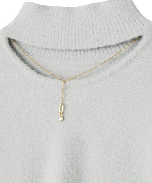 PROPORTION BODY DRESSING（プロポーションボディドレッシング）の「2Wayミニフェザーチェーンニット / 1212270027（ニット/セーター・レディース・ブラウン/ライトグリーン/ホワイト系その他・SMALL/MEDIUM）」の22枚目の写真