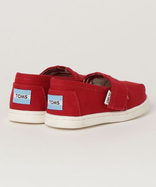 TOMS（トムス）の「TOMS ALPARGATA (Red Canvas)（スニーカー・キッズ・レッド・13.0cm）」の2枚目の写真