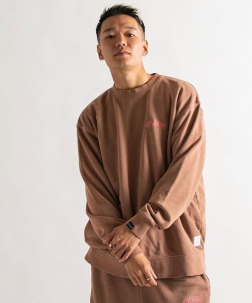 APPLEBUM（アップルバム）の「Vintage Overdye Crew Sweat（スウェット・メンズ・アッシュグレー/ブルー/モカ・LARGE/X-LARGE/XX-LARGE/MEDIUM）」の3枚目の写真