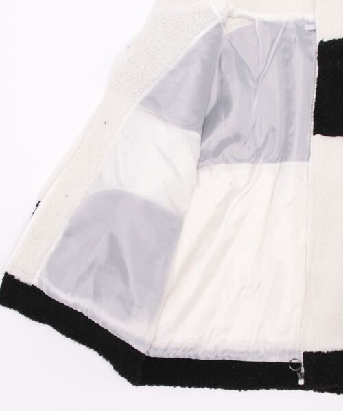 STYLEBLOCK（スタイルブロック）の「ビッグシルエットボア切り替えブルゾン（ブルゾン・メンズ・サックスブルー/ホワイト×ブラック/ホワイト×グレー/ベージュ・M/L）」の6枚目の写真