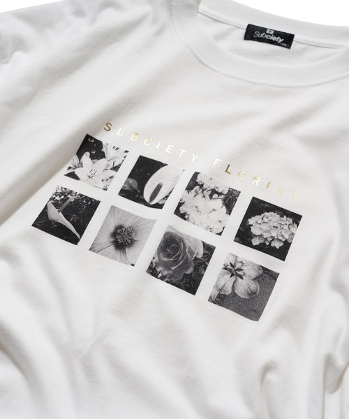 Subciety(サブサエティ)の「FLORIST TEE(Tシャツ/カットソー・メンズ・ホワイト/ブラック/グリーン・X-LARGE/LARGE/XX-LARGE/SMALL/MEDIUM)」の7枚目の写真