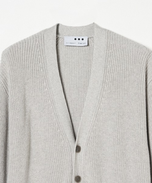 three dots(スリードッツ)の「コットンカシミヤ Vネックカーディガン(カーディガン/ボレロ・メンズ・ブラック/ブルーグリーン・LARGE/MEDIUM/SMALL)」の13枚目の写真