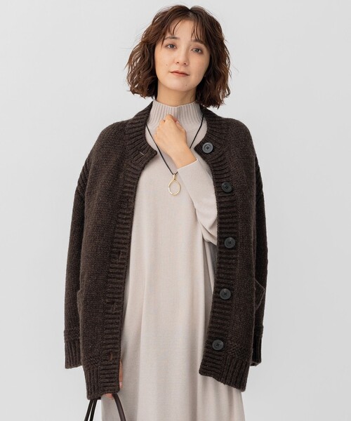 セール】チャンキー ニットアウター（カーディガン/ボレロ）｜23区 L