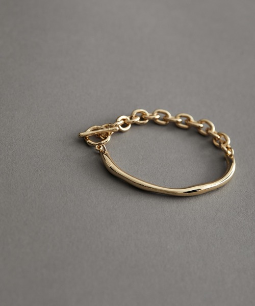 VIS（ビス）の「メタル×チェーンブレスレット（ブレスレット・レディース・ゴールド/シルバー・FREE）」の6枚目の写真
