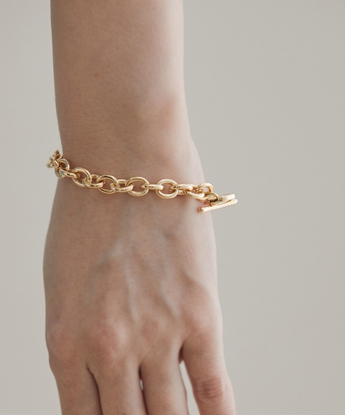 VIS（ビス）の「メタル×チェーンブレスレット（ブレスレット・レディース・ゴールド/シルバー・FREE）」の8枚目の写真