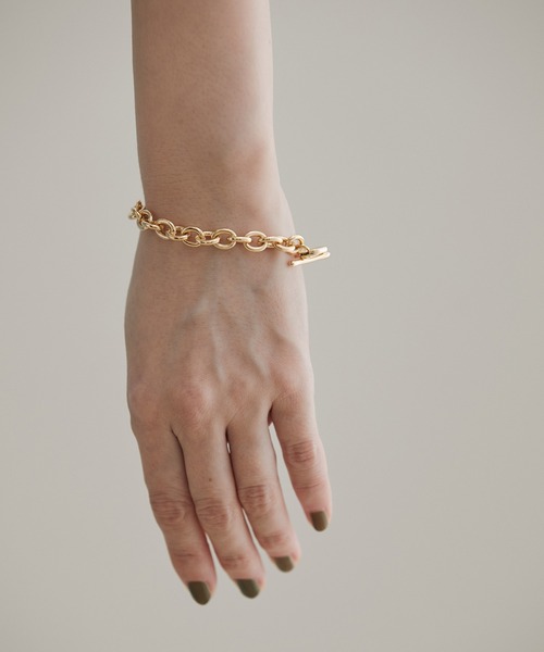VIS（ビス）の「メタル×チェーンブレスレット（ブレスレット・レディース・ゴールド/シルバー・FREE）」の9枚目の写真