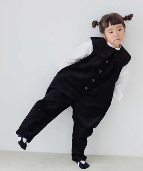 LOWRYS FARM(ローリーズファーム)の「コーデュロイサロペット 177165(サロペット/オーバーオール・キッズ・ブラック/ネイビー・110cm/120cm/130cm/140cm/150cm)」の7枚目の写真