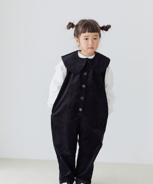 LOWRYS FARM(ローリーズファーム)の「コーデュロイサロペット 177165(サロペット/オーバーオール・キッズ・ブラック/ネイビー・110cm/120cm/130cm/140cm/150cm)」の9枚目の写真