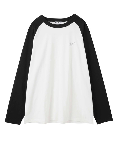 X-girl（エックスガール）の「RAGLAN L/S TEE（Tシャツ/カットソー・レディース・ブラック/グリーン/バーガンディー・S/M）」の9枚目の写真