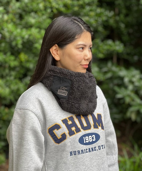 CHUMS(チャムス)の「【CHUMS】Bonding Fleece Neck Warmer(ネックウォーマー/スヌード・レディース・ブラック/ベージュ/グレー・FREE)」の2枚目の写真