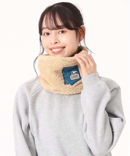 CHUMS(チャムス)の「【CHUMS】Bonding Fleece Neck Warmer(ネックウォーマー/スヌード・レディース・ブラック/ベージュ/グレー・FREE)」の11枚目の写真