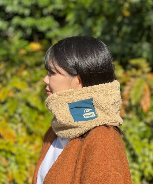 CHUMS(チャムス)の「【CHUMS】Bonding Fleece Neck Warmer(ネックウォーマー/スヌード・レディース・ブラック/ベージュ/グレー・FREE)」の19枚目の写真