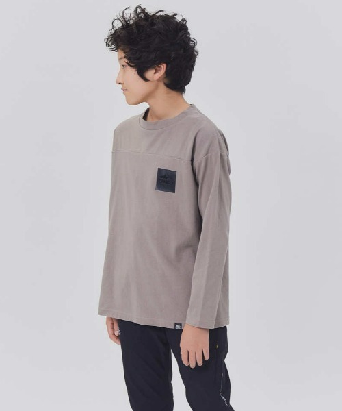 CAMP7（キャンプセブン）の「【CAMP7】エンボスロンＴ（Tシャツ/カットソー・キッズ・ベージュ/グリーン/ブラック/ブルー・130/140/160/120/150/105）」の17枚目の写真