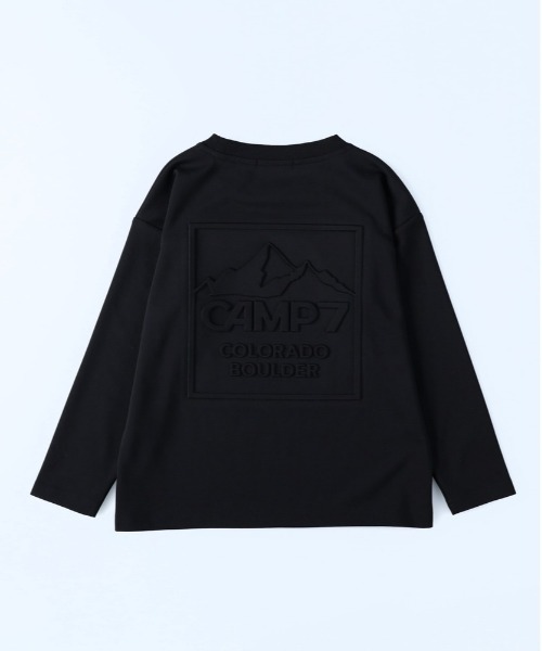 CAMP7（キャンプセブン）の「【CAMP7】エンボスロンＴ（Tシャツ/カットソー・キッズ・ベージュ/グリーン/ブラック/ブルー・130/140/160/120/150/105）」の8枚目の写真