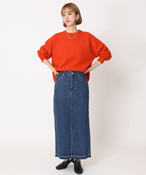 最終値下げ❗️ルコック♡オレンジ/ネイビー フリースベストとスカートセットアップ B.C STOCK（ベーセーストック）の「≪追加≫FOX MIX クルー