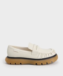 CHARLES & KEITH（チャールズ & キース）の「ルーシュド リジッドソールペニーローファー（ローファー）」