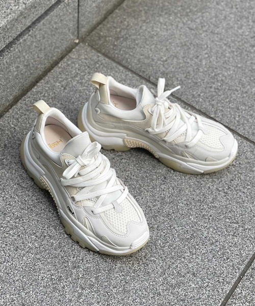 ASH（アッシュ）の「【ALFA】チャンキースリッポンスニーカー（スニーカー・レディース・ホワイト/ブラック・39/37/35/38/36）」の9枚目の写真