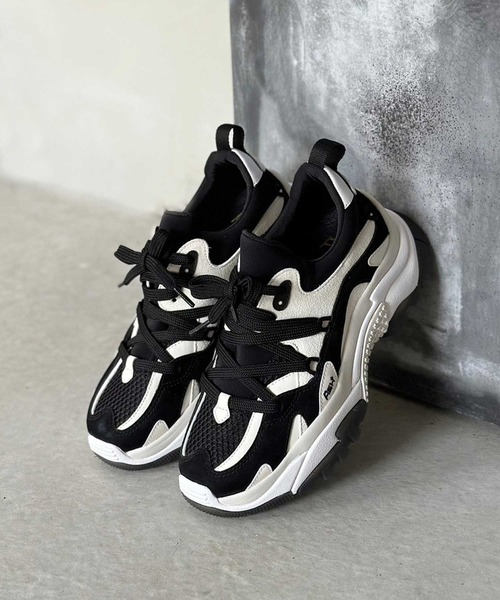 ASH（アッシュ）の「【ALFA】チャンキースリッポンスニーカー（スニーカー・レディース・ホワイト/ブラック・39/37/35/38/36）」の4枚目の写真