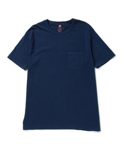 HANES(ヘインズ)の「HANES×BEAMS / 別注 ポケット Tシャツ(Tシャツ/カットソー・メンズ・ネイビー/ブラック/ホワイト・LARGE/X-SMALL/MEDIUM/SMALL)」の3枚目の写真