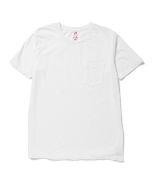 HANES(ヘインズ)の「HANES×BEAMS / 別注 ポケット Tシャツ(Tシャツ/カットソー・メンズ・ネイビー/ブラック/ホワイト・LARGE/X-SMALL/MEDIUM/SMALL)」の2枚目の写真