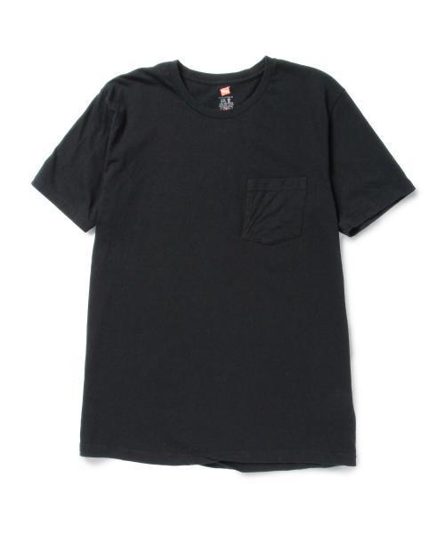 HANES(ヘインズ)の「HANES×BEAMS / 別注 ポケット Tシャツ(Tシャツ/カットソー・メンズ・ネイビー/ブラック/ホワイト・LARGE/X-SMALL/MEDIUM/SMALL)」の1枚目の写真