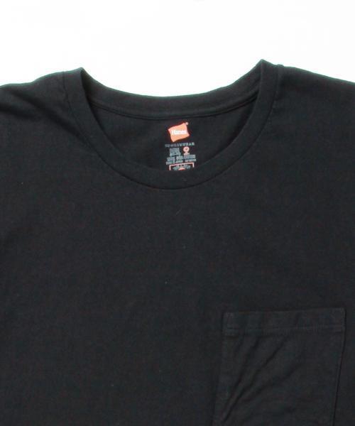 HANES(ヘインズ)の「HANES×BEAMS / 別注 ポケット Tシャツ(Tシャツ/カットソー・メンズ・ネイビー/ブラック/ホワイト・LARGE/X-SMALL/MEDIUM/SMALL)」の6枚目の写真