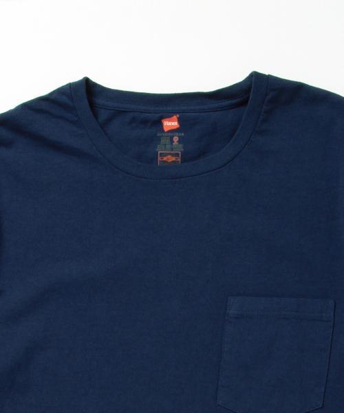 HANES(ヘインズ)の「HANES×BEAMS / 別注 ポケット Tシャツ(Tシャツ/カットソー・メンズ・ネイビー/ブラック/ホワイト・LARGE/X-SMALL/MEDIUM/SMALL)」の10枚目の写真
