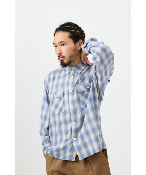 BIG MIKE ビックマイク/ 25春夏新色 セットアップ対応 OMBRE CHECK LS 