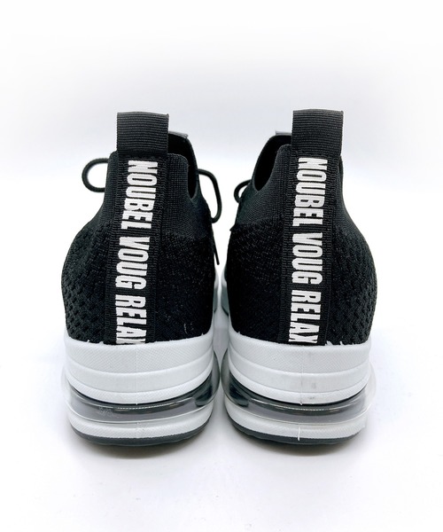 Noubel Voug Relax（ヌーベルヴォーグリラックス）の「美脚☆レースアップニットスニーカー（スニーカー・レディース・グレー/ブラック/ホワイト/ベージュ・S/3L/M/LL/L）」の7枚目の写真